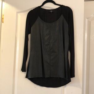 Black long sleeve top